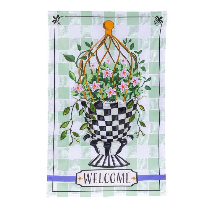 Flag Spring Topiary Applique