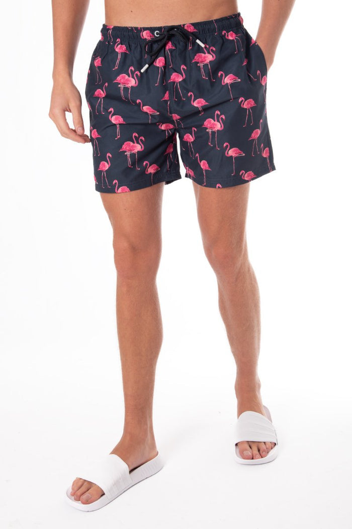 Flamingo Print Swim Short