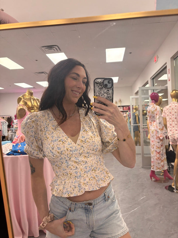 Floral Print Blouse - Intimate Whispers