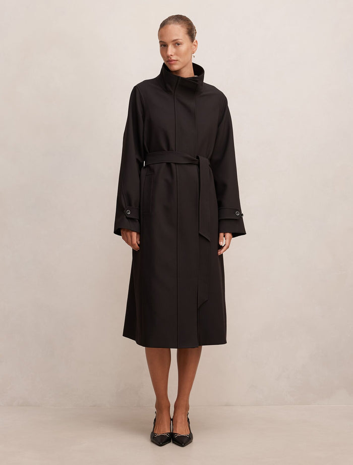 Florence Funnel Neck Trench Coat Forever New