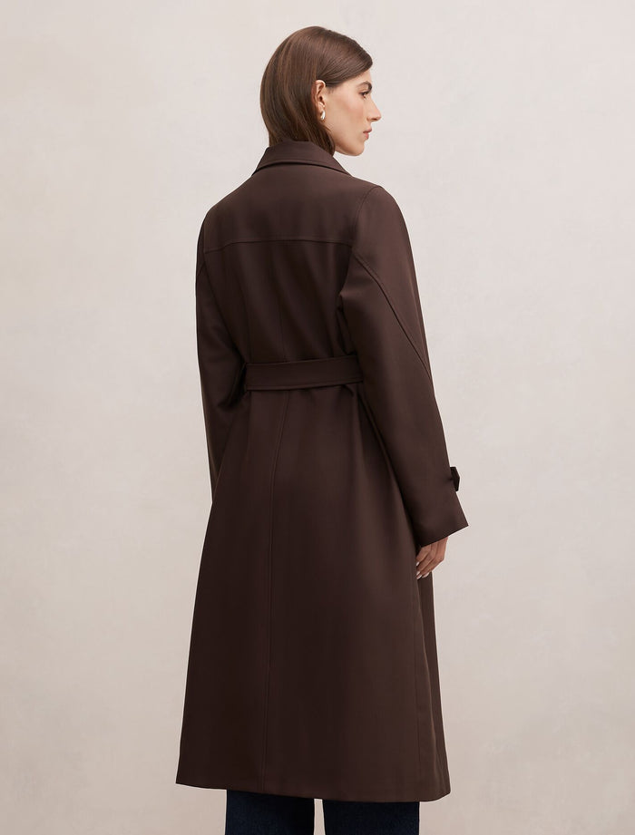 Florence Funnel Neck Trench Coat Forever New