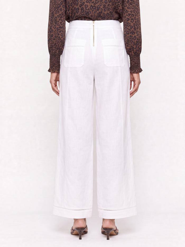 Florence Linen Pant In White