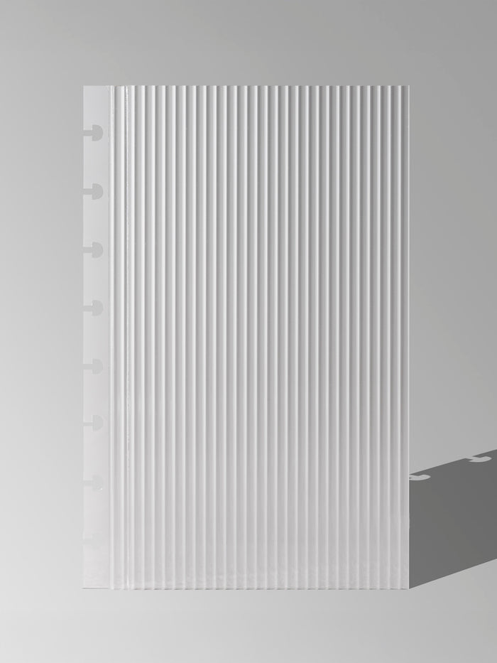 Fluted dashboard displayed on a neutral background