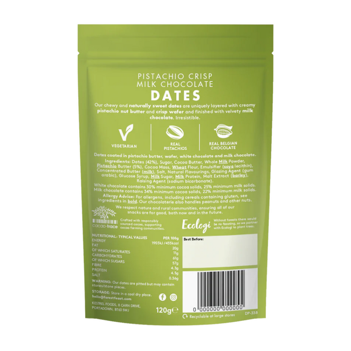 Forest Feast Pistachio Crisp Dates 120g