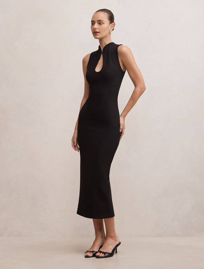 Frankie High Neck Keyhole Bodycon Dress Forever New