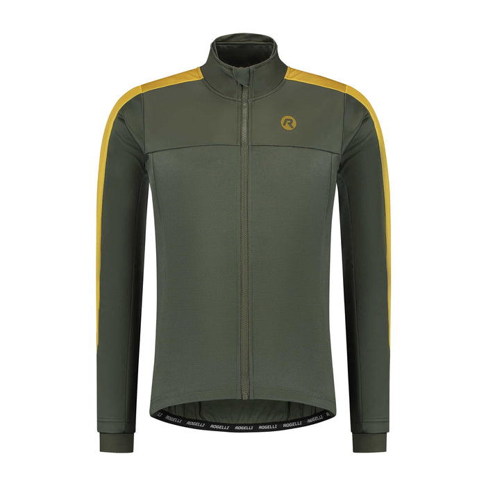 Rogelli Freeze fietsjack heren groen voorkant.