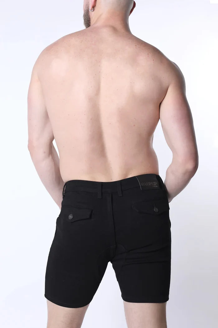 FULL COURT DENIM ZIPPER SHORT