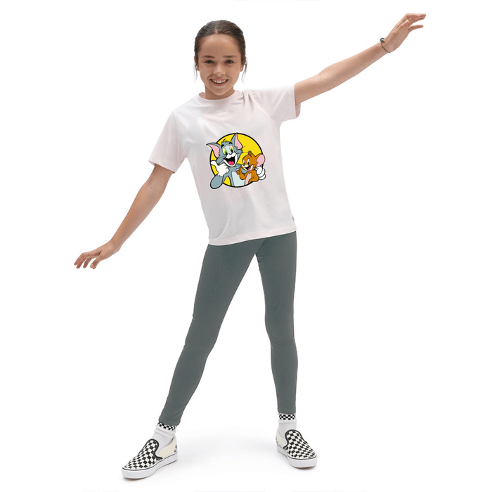 Girls T-shirt and legging set  white shirt and grey leggings (Tom & Jerry) - Hinz Clothing