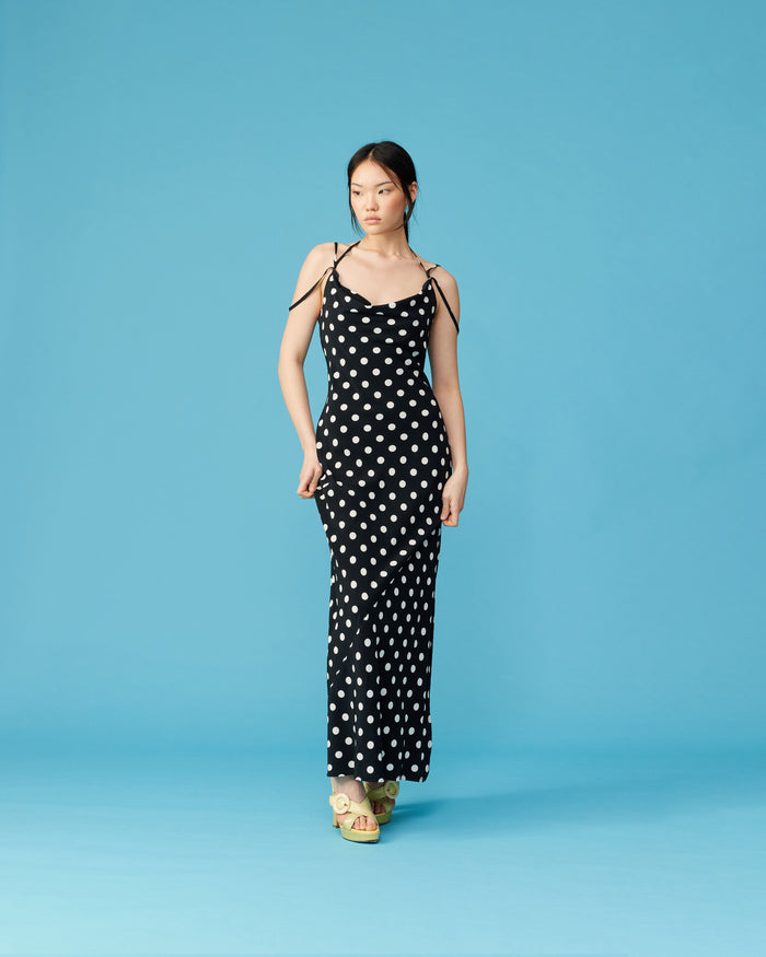 GLORIA SLIP DRESS POLKA DOT
