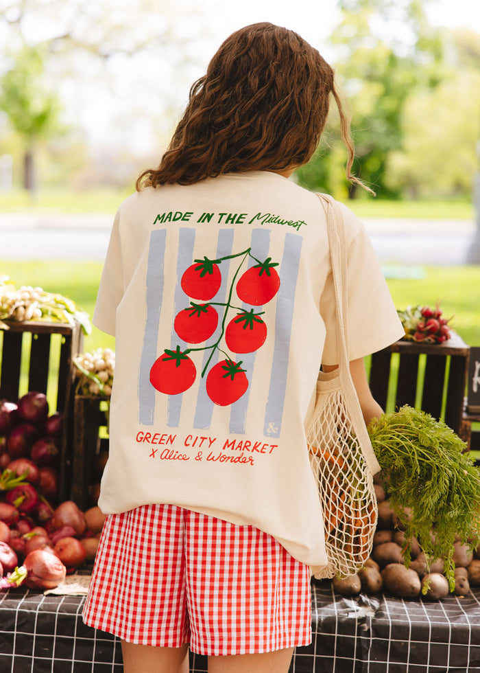 Green City Market Tomato Oversized Tee