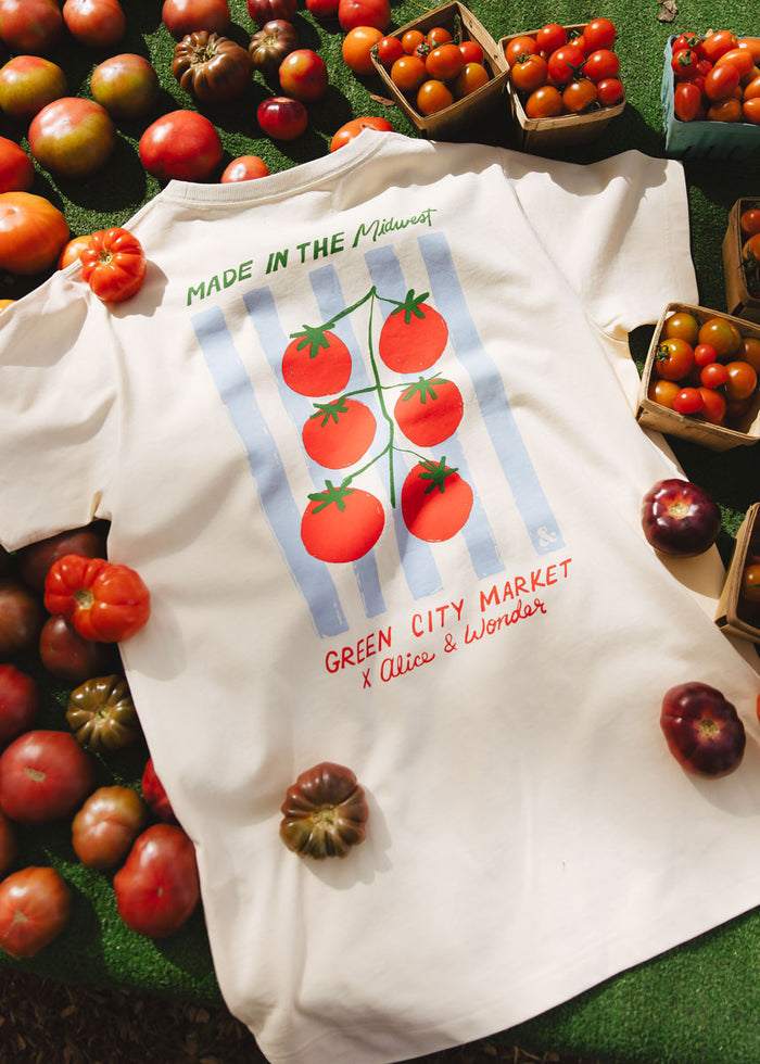 Green City Market Tomato Oversized Tee