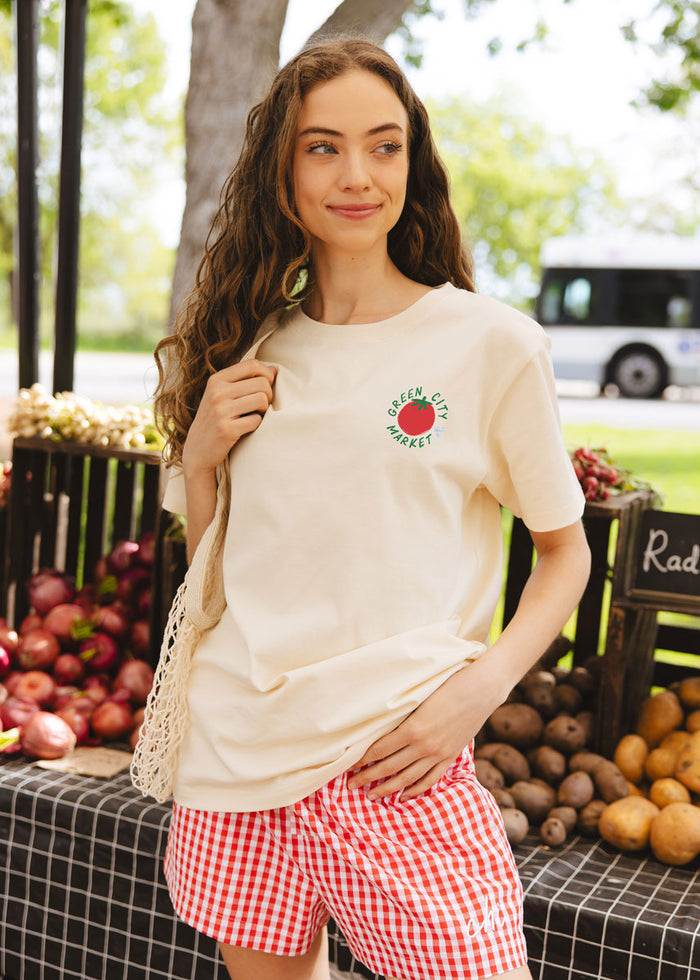 Green City Market Tomato Oversized Tee
