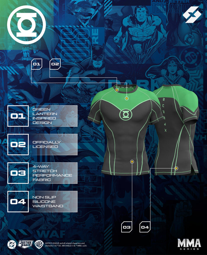 GREEN LANTERN Compression Short Sleeve
