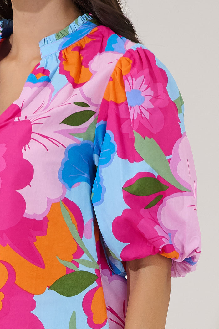 Gretna Ruffle Blouse Zaira Floral