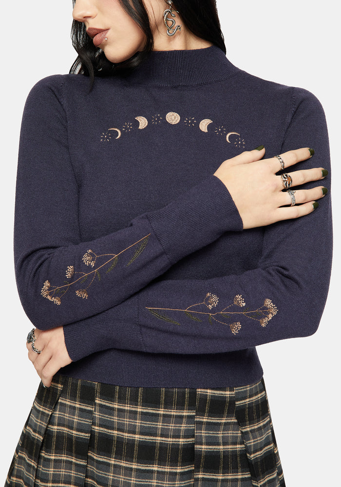 Griffinfly Embroidered Knit Jumper