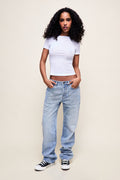 Sol Relaxed Wide Leg Pant in Light Vintage