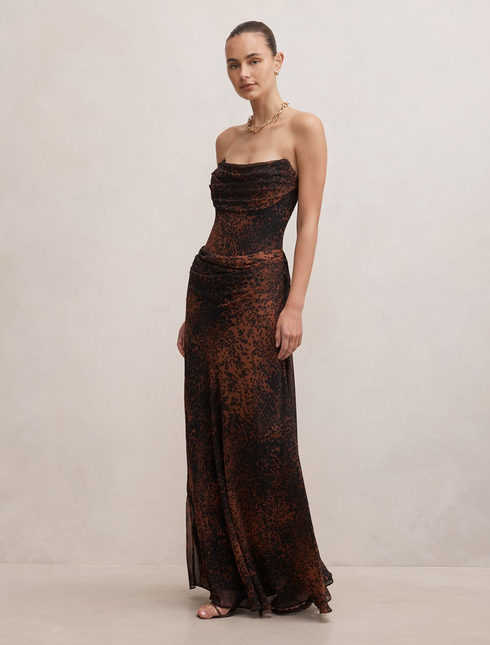 Gwynne Draped Strapless Maxi Dress Forever New