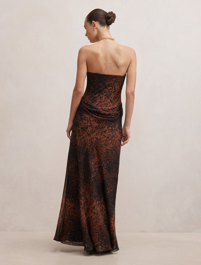 Gwynne Draped Strapless Maxi Dress Forever New