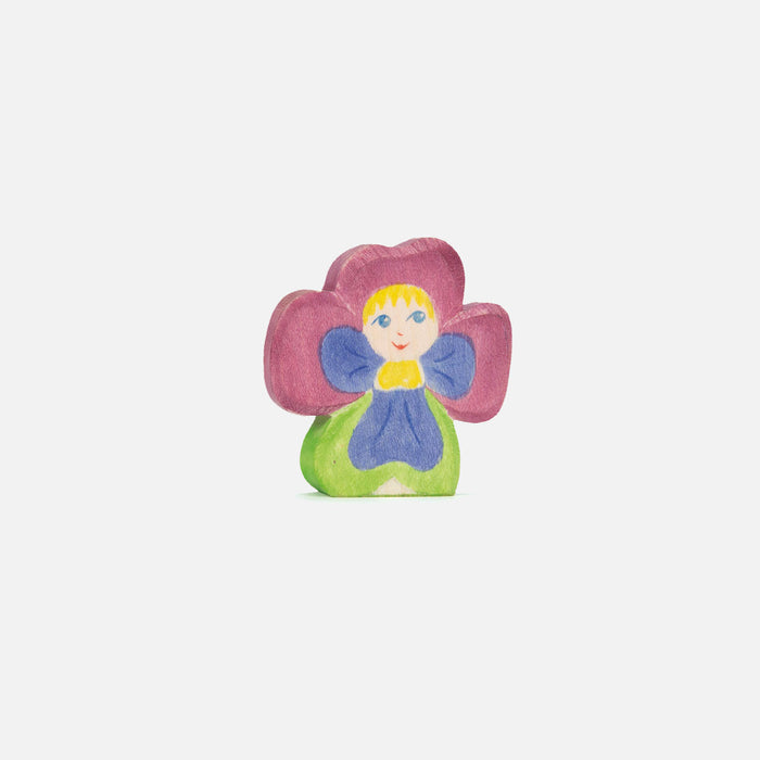 Handcrafted Wooden Flower Child - Pansy