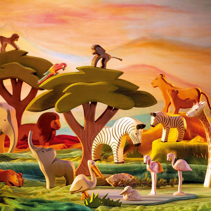 Handcrafted Wooden Zebra
