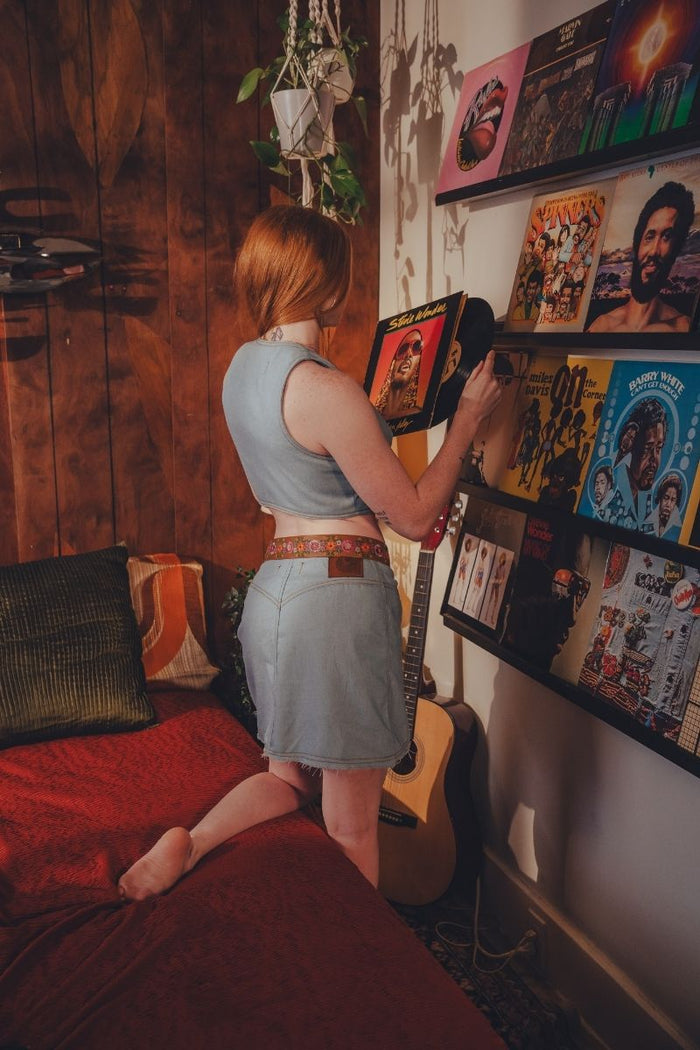 Shrunken Denim Waistcoat - Soul Sister since 1969