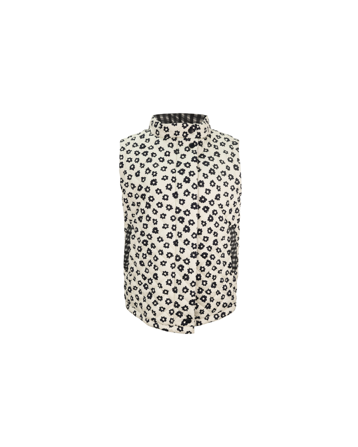 HARRIET VEST NAVY DAISY