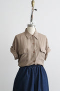 hazel button up