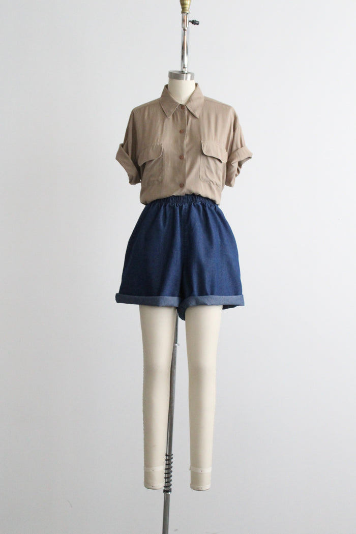 hazel button up