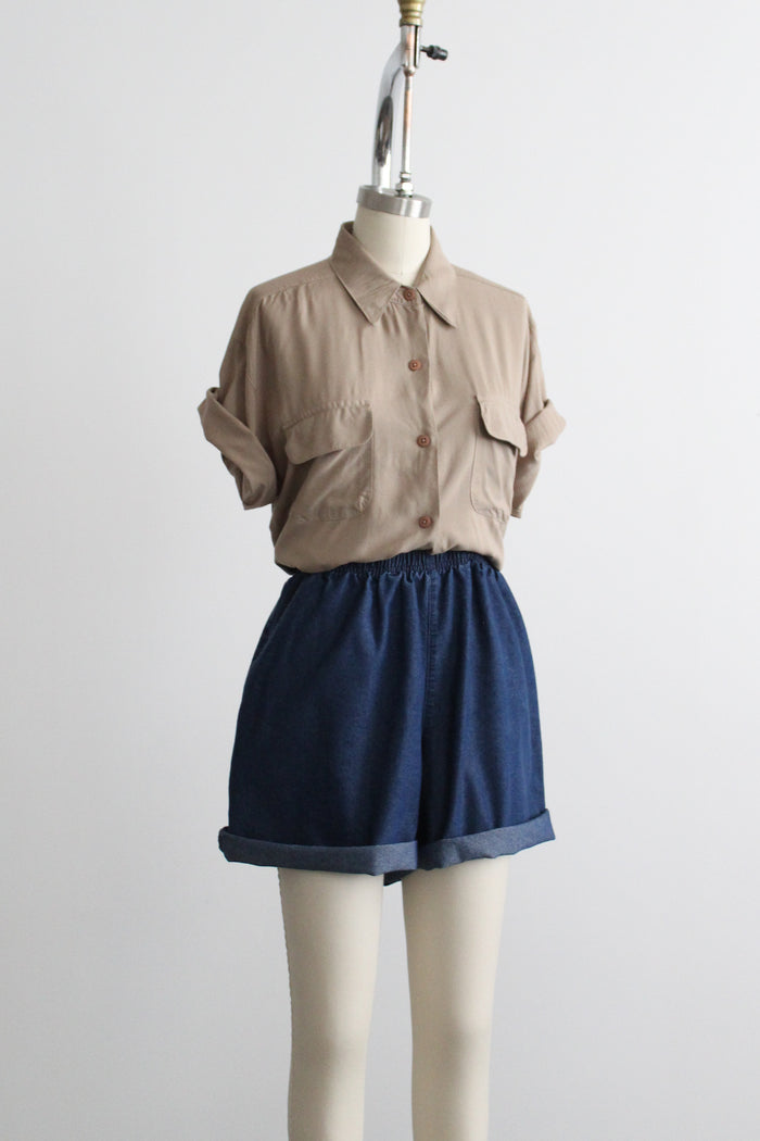 hazel button up