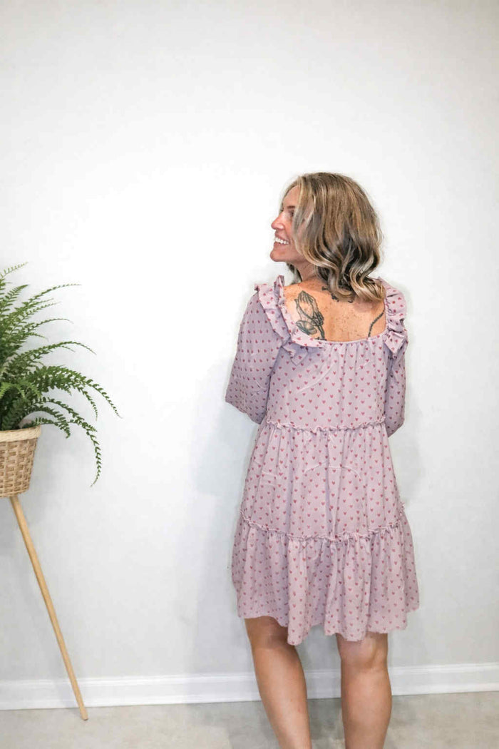 Heartbeat Ruffle Mini Dress