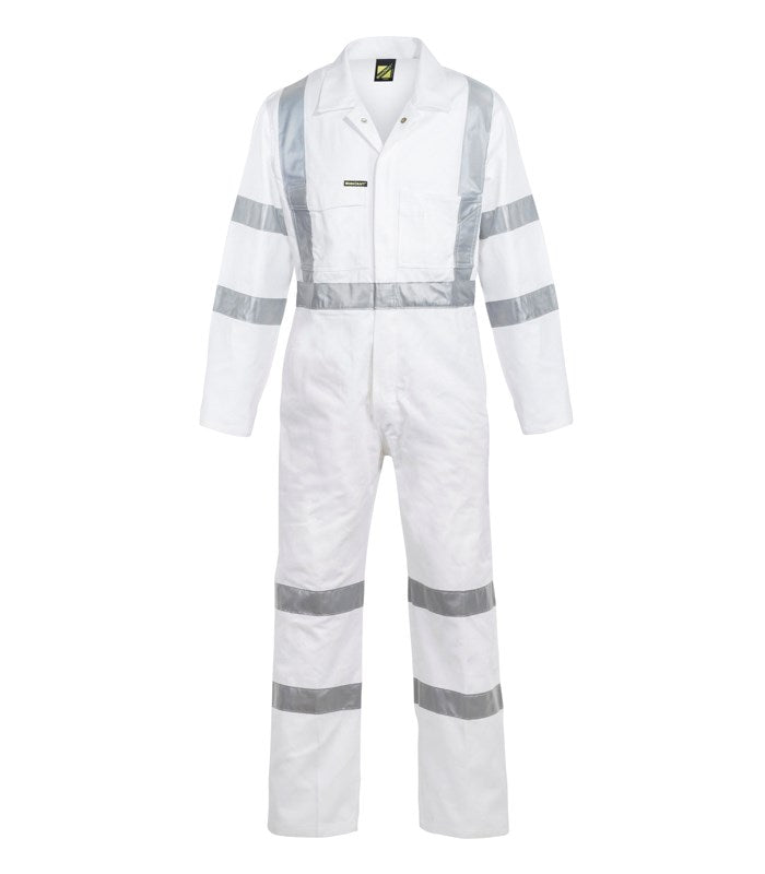 Hi Vis Cotton Drill Coverall With CSR Reflective Tape WC3254