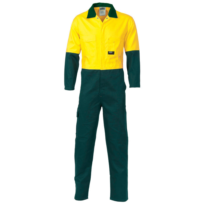 Hi Vis Two Tone Cott On Coverall 3851