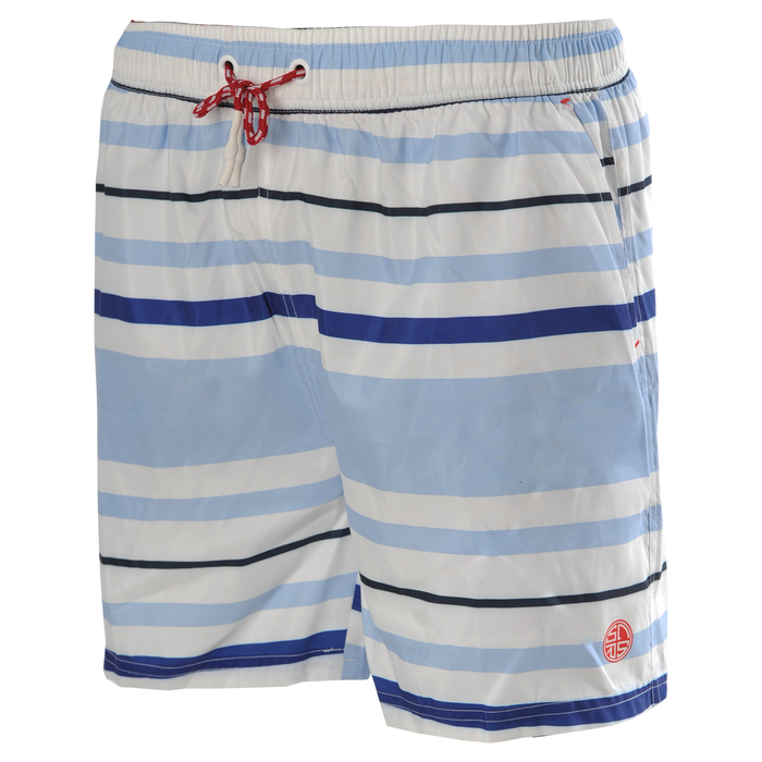 Horizon Stripe Peached Microfibre Swim Short
