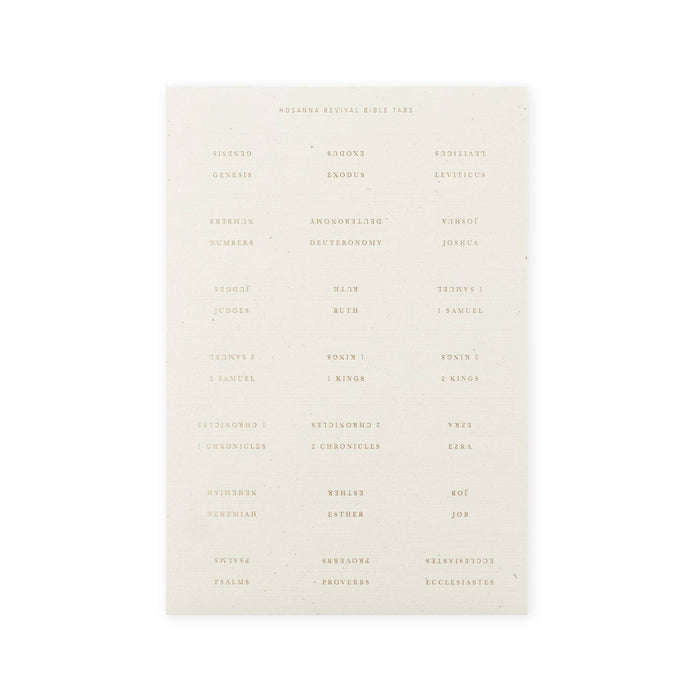 Hosanna Revival Bible Tabs: Gold Foiling