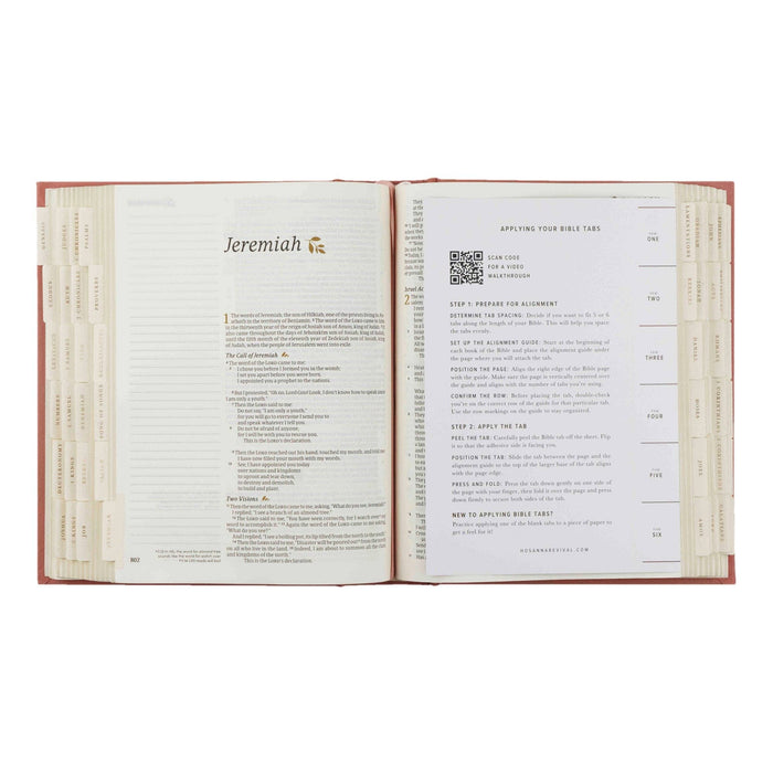 Hosanna Revival Bible Tabs: Gold Foiling