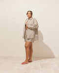 IDA SHIRT BROWN BUTTER STRIPE