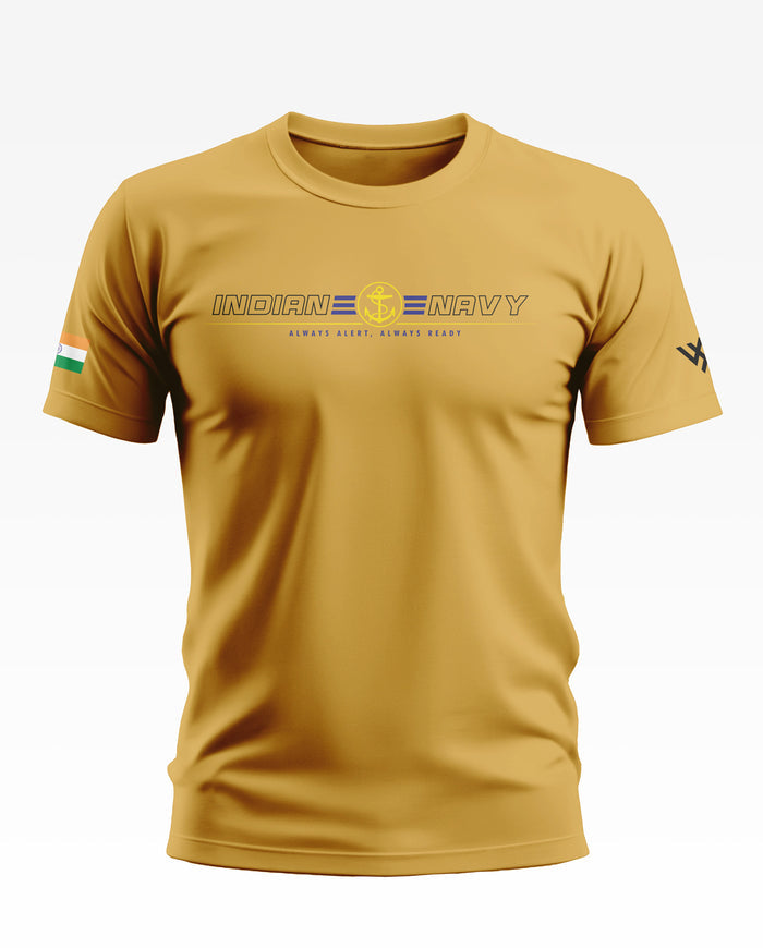 Indian Navy Always Alert Always Ready Cotton T-shirt