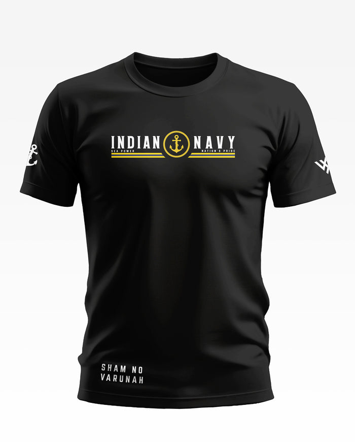 Indian Navy Sea Power Cotton T-shirt