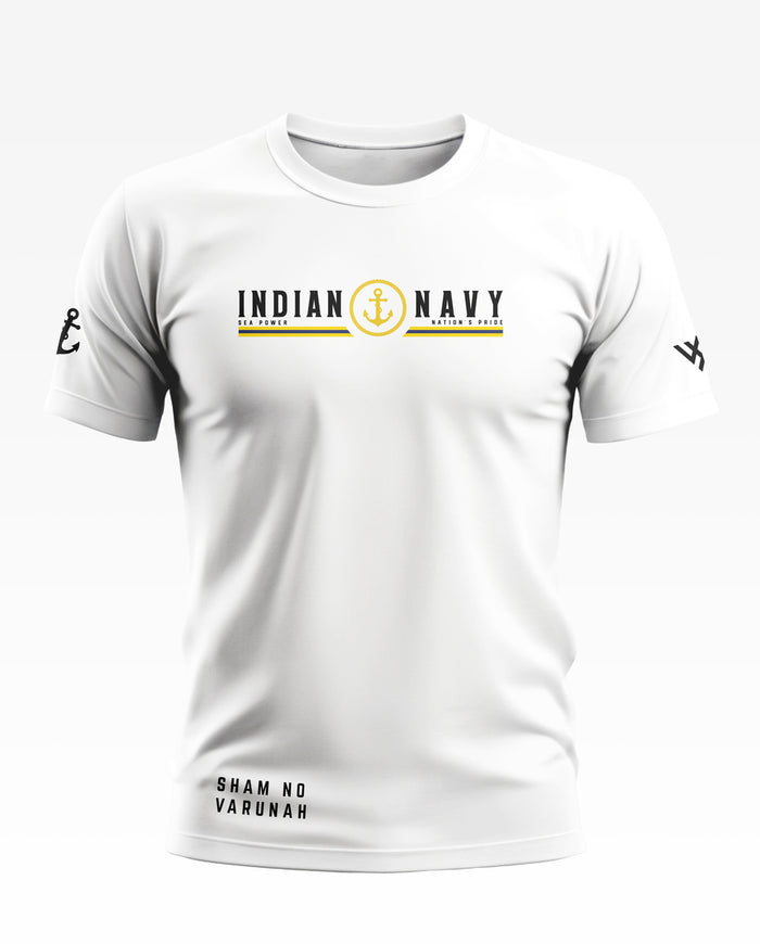Indian Navy Sea Power Cotton T-shirt