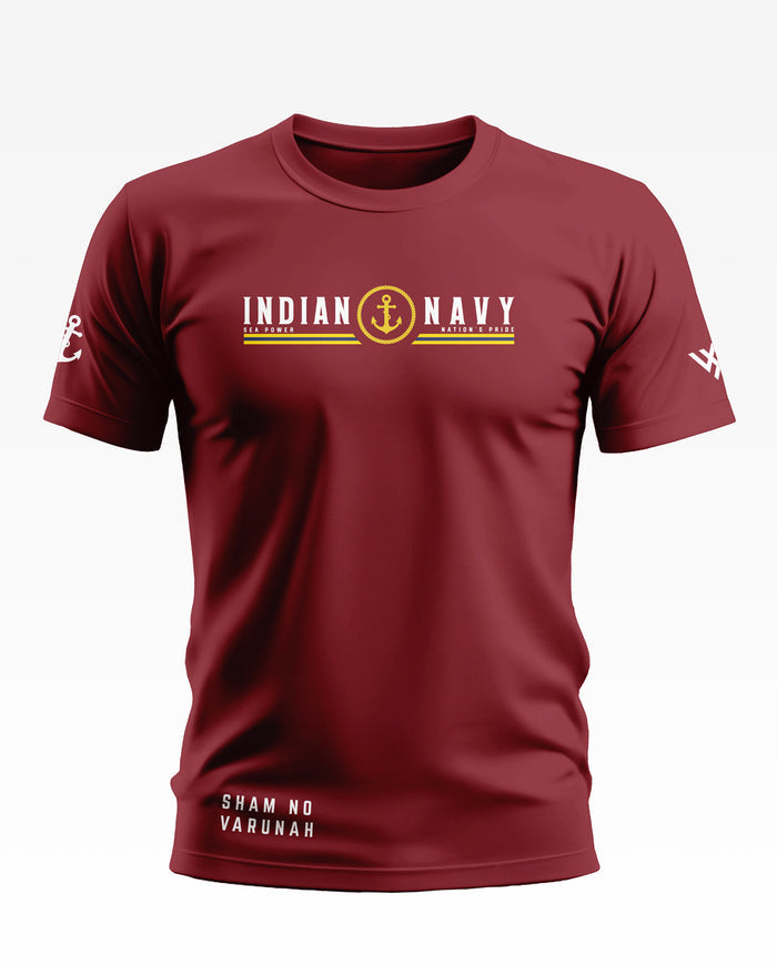 Indian Navy Sea Power Cotton T-shirt