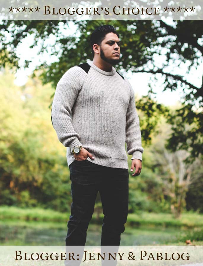 Irish Fishermans Ribbed Sweater with Patches - Caspian #color_oatmeal