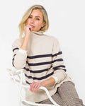 Isabel Striped Roll Neck Jumper - The Classic Boutique