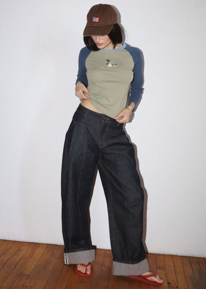 Ivy Wide Leg Jeans - Dark Denim