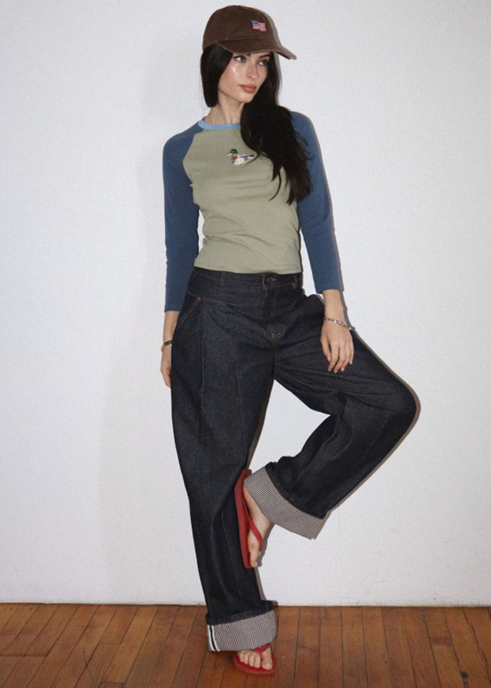 Ivy Wide Leg Jeans - Dark Denim