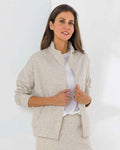 Izzie Fleece Zip Leisure Cardigan - Image 1 - The Classic Boutique