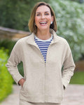 Izzie Fleece Zip Leisure Cardigan - Country Collection