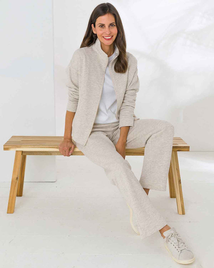 Izzie Fleece Zip Leisure Cardigan - Image 4 - The Classic Boutique