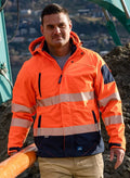 Jacket Hi Vis Jones Softshell Coat with Segmented tape 8634