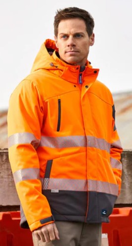 Jacket Hi Vis Jones Softshell Coat with Segmented tape 8634