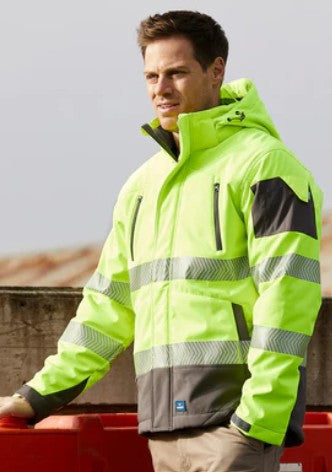 Jacket Hi Vis Jones Softshell Coat with Segmented tape 8634